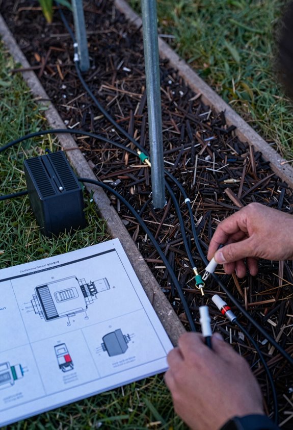 7 Steps to Set Up Garden Lighting 5 weatherproof test repair buried cables