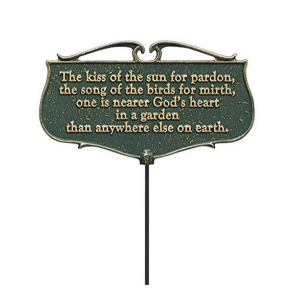 whitehall sun kissed garden sign