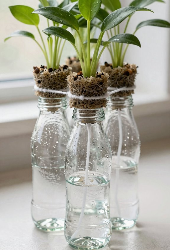 wicking material for self watering