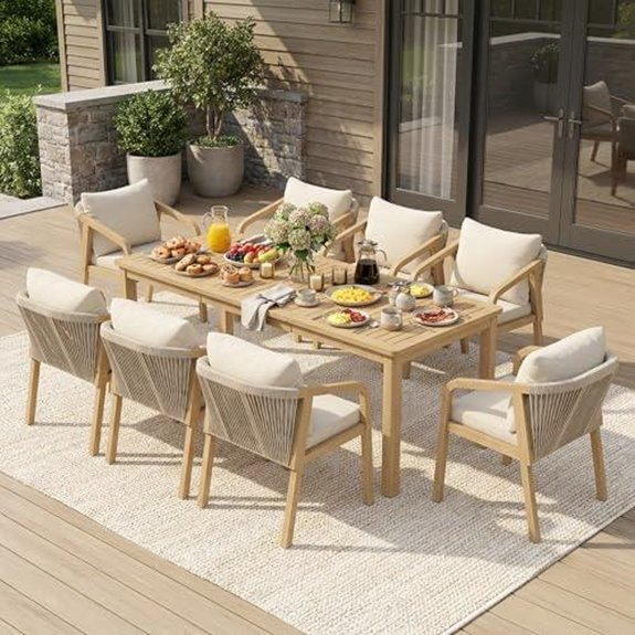 wisteria lane 9 piece dining set