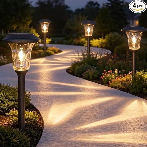 xmcosy solar pathway lights