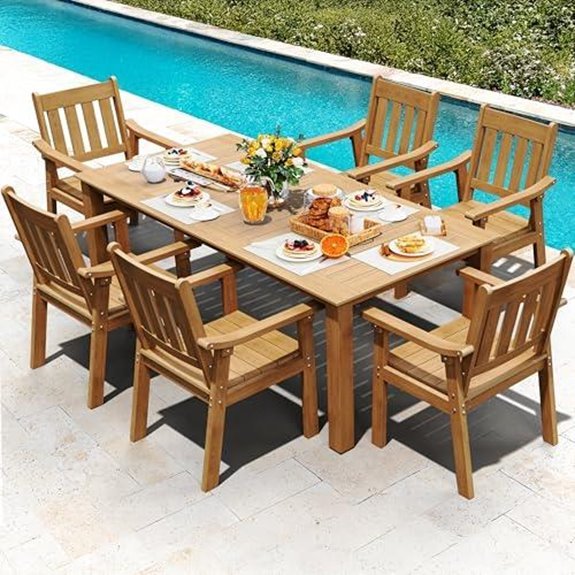 yefu 7 piece patio set