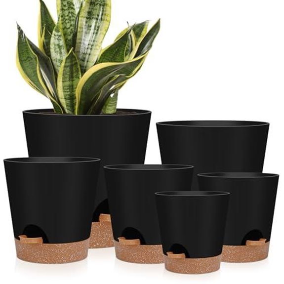 10 Best Self Watering Pots for 2026 (Plant Parenting Made Easy) 2 ynnico 6 pack indoor planters
