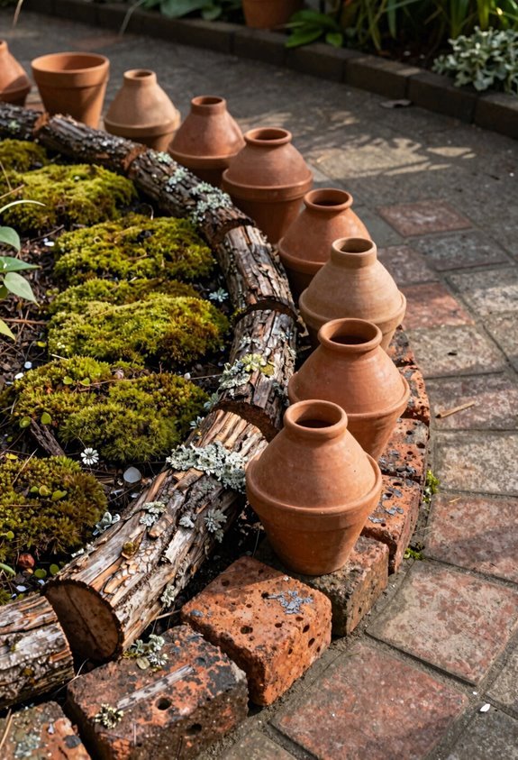 5 Creative Garden Edging Ideas 2 zero cost repurposed garden edging